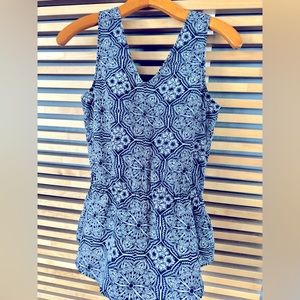 Banana Republic Tied-Waist Peplum Top